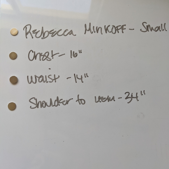 Rebecca Minkoff White V Neck Racerback Mini Dress, Full Zip Small - Picture 9 of 10